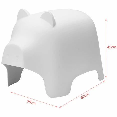 SoBuy KMB14-W Tierhocker Kindehocker Kinderstuhl in Schweindesign Stühlchen Cartoon Weiß Sitzhöhe 42cm Bester Verkauf 😀 SoBuy KMB14-W Tierhocker Kindehocker Kinderstuhl In Schweindesign Stühlchen Cartoon Weiß Sitzhöhe 42cm 😍 -SOBUY SHOP 10387341 3