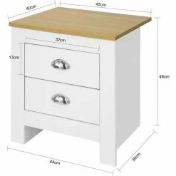 Neu 😍 SoBuy FBT86-W Nachttisch Nachttschrank Nachtkommode Nachtkonsole Beistelltisch Mit 2 Schubladen Telefontisch Weiß/Natur BHT Ca: 45x48x40cm 🥰 6 Neu 😍 SoBuy FBT86-W Nachttisch Nachttschrank Nachtkommode Nachtkonsole Beistelltisch Mit 2 Schubladen Telefontisch Weiß/Natur BHT Ca: 45x48x40cm 🥰 -SOBUY SHOP 16674668 5