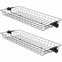 Bester Verkauf 😉 SoBuy FRG34-P02 2er Set Aufbewahrungskörbe Für Kleiderständer Körbe Für Teleskop Garderoben System Metall ✨