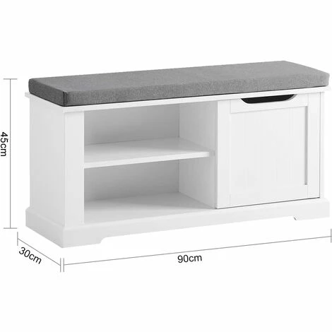 SoBuy FSR84-W Schuhbank mit 1 Tür Truhenbank Sitzbank mit Stauraum Garderobenbank Dielenbank Bettbank Schuhtruhe Sitzkommode BHT ca.: 90x45x30cm Blitzangebot ⌛ SoBuy FSR84-W Schuhbank Mit 1 Tür Truhenbank Sitzbank Mit Stauraum Garderobenbank Dielenbank Bettbank Schuhtruhe Sitzkommode BHT Ca.: 90x45x30cm ⌛ -SOBUY SHOP 48106416 5