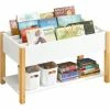 Rabatt ❤️ SoBuy KMB35-W Kinder Bücherregal Kinderregal Mit Ablagefächern Aufbewahrungsregal Für Kinder Bücherständer Spielzeugregal Weiß BHT Ca.: 85x45x42cm 🤩 -SOBUY SHOP 50014893 1