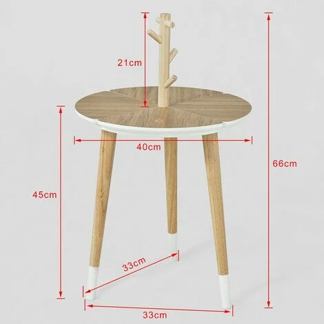 SoBuy FBT38-WN Design Beistelltisch mit Tassenhalter, Dreibeiner, Couchtisch, Kaffeetisch, Sofatisch, Balkontisch, Φ 40cm Angebote 😉 SoBuy FBT38-WN Design Beistelltisch Mit Tassenhalter, Dreibeiner, Couchtisch, Kaffeetisch, Sofatisch, Balkontisch, Φ 40cm 😀 -SOBUY SHOP 51327001 5