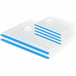 Budget 🎁 SOBUY Vakuumbeutel Reise Mit Handpumpe 6 Stück Aufbewahrungsbeutel 2 Größen Vakuum Beutel Wiederverwendbar & Kompressionsbeutel CM-540+CM-618 🔥