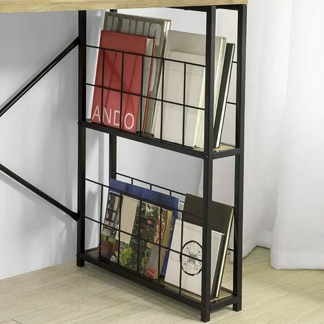 SoBuy FWT61-N Schreibtisch mit 4 Ablagen und Einer Schublade Computertisch Arbeitstisch Bürotisch für Homeoffice Tisch Industrie-Design BHT ca.: 118x75x48cm Auslauf ❤️ SoBuy FWT61-N Schreibtisch Mit 4 Ablagen Und Einer Schublade Computertisch Arbeitstisch Bürotisch Für Homeoffice Tisch Industrie-Design BHT Ca.: 118x75x48cm 🎁 -SOBUY SHOP 51327437 2