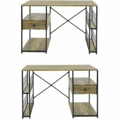 Auslauf ❤️ SoBuy FWT61-N Schreibtisch Mit 4 Ablagen Und Einer Schublade Computertisch Arbeitstisch Bürotisch Für Homeoffice Tisch Industrie-Design BHT Ca.: 118x75x48cm 🎁 4 Auslauf ❤️ SoBuy FWT61-N Schreibtisch Mit 4 Ablagen Und Einer Schublade Computertisch Arbeitstisch Bürotisch Für Homeoffice Tisch Industrie-Design BHT Ca.: 118x75x48cm 🎁 -SOBUY SHOP 51327437 3