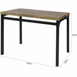 Neu 🌟 SoBuy OGT28-N+FST72-Nx4 5-teilig Essgruppe Esstisch Mit 4 Stühlen Sitzgruppe Küche Küchentisch Holztisch Balkontisch 🎉 -SOBUY SHOP 51327565 3