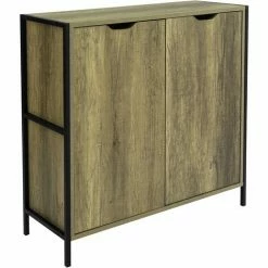 Großhandel ❤️ SoBuy FSB37-T Vintage Sideboard Mit 2 Türen Dekoschrank Küchenschrank Kommode Schrank Beistellschrank Industriestil BHT Ca: 83x79x30cm 🛒