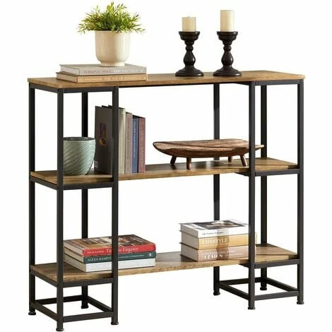 SoBuy FSB33-F Vintage Konsolentisch mit 3 Ablagen Metall Flurtisch Dekotisch Sideboard Beistelltisch Natur/Schwarz BHT ca: 110x96x35cm Schlussverkauf ✨ SoBuy FSB33-F Vintage Konsolentisch Mit 3 Ablagen Metall Flurtisch Dekotisch Sideboard Beistelltisch Natur/Schwarz BHT Ca: 110x96x35cm 👍 -SOBUY SHOP 51327684 1
