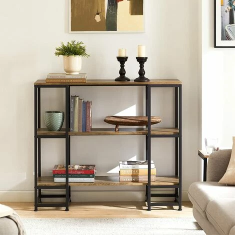 SoBuy FSB33-F Vintage Konsolentisch mit 3 Ablagen Metall Flurtisch Dekotisch Sideboard Beistelltisch Natur/Schwarz BHT ca: 110x96x35cm Schlussverkauf ✨ SoBuy FSB33-F Vintage Konsolentisch Mit 3 Ablagen Metall Flurtisch Dekotisch Sideboard Beistelltisch Natur/Schwarz BHT Ca: 110x96x35cm 👍 -SOBUY SHOP 51327684 2