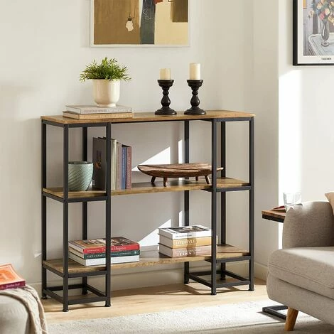 SoBuy FSB33-F Vintage Konsolentisch mit 3 Ablagen Metall Flurtisch Dekotisch Sideboard Beistelltisch Natur/Schwarz BHT ca: 110x96x35cm Schlussverkauf ✨ SoBuy FSB33-F Vintage Konsolentisch Mit 3 Ablagen Metall Flurtisch Dekotisch Sideboard Beistelltisch Natur/Schwarz BHT Ca: 110x96x35cm 👍 -SOBUY SHOP 51327684 3