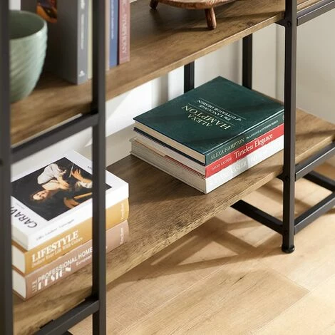 SoBuy FSB33-F Vintage Konsolentisch mit 3 Ablagen Metall Flurtisch Dekotisch Sideboard Beistelltisch Natur/Schwarz BHT ca: 110x96x35cm Schlussverkauf ✨ SoBuy FSB33-F Vintage Konsolentisch Mit 3 Ablagen Metall Flurtisch Dekotisch Sideboard Beistelltisch Natur/Schwarz BHT Ca: 110x96x35cm 👍 -SOBUY SHOP 51327684 4