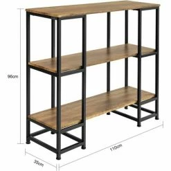 Schlussverkauf ✨ SoBuy FSB33-F Vintage Konsolentisch Mit 3 Ablagen Metall Flurtisch Dekotisch Sideboard Beistelltisch Natur/Schwarz BHT Ca: 110x96x35cm 👍 6 Schlussverkauf ✨ SoBuy FSB33-F Vintage Konsolentisch Mit 3 Ablagen Metall Flurtisch Dekotisch Sideboard Beistelltisch Natur/Schwarz BHT Ca: 110x96x35cm 👍 -SOBUY SHOP 51327684 5