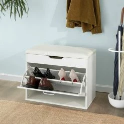 Besorgen 🎁 SoBuy FSR95-W Schuhbank Mit Sitzkissen Sitzbank Schuhregal Schuhschrank Garderobenbank Schuhkipper Mit 1 Klappe Sitzkommode BHT Ca.: 60x50x30cm 🤩 4 Besorgen 🎁 SoBuy FSR95-W Schuhbank Mit Sitzkissen Sitzbank Schuhregal Schuhschrank Garderobenbank Schuhkipper Mit 1 Klappe Sitzkommode BHT Ca.: 60x50x30cm 🤩 -SOBUY SHOP 51327712 3