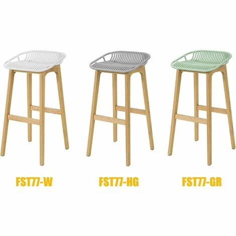 SoBuy FST77-HG Design Barhocker mit Fußstütze Barstuhl Tresenhocker Beine aus Kautschukholz Grau Schlussverkauf 😍 SoBuy FST77-HG Design Barhocker Mit Fußstütze Barstuhl Tresenhocker Beine Aus Kautschukholz Grau ❤️ -SOBUY SHOP 51327750 4