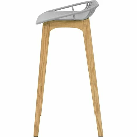 SoBuy FST77-HG Design Barhocker mit Fußstütze Barstuhl Tresenhocker Beine aus Kautschukholz Grau Schlussverkauf 😍 SoBuy FST77-HG Design Barhocker Mit Fußstütze Barstuhl Tresenhocker Beine Aus Kautschukholz Grau ❤️ -SOBUY SHOP 51327750 5