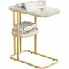 Auslauf 💯 SoBuy FBT110-G Beistelltisch Mit 2 Ablagen Sofatisch Kaffeetisch Laptoptisch Betttisch Pflegetisch Mit Goldenem Metallgestell BHT Ca.: 50x58x30cm 🔔 1 Auslauf 💯 SoBuy FBT110-G Beistelltisch Mit 2 Ablagen Sofatisch Kaffeetisch Laptoptisch Betttisch Pflegetisch Mit Goldenem Metallgestell BHT Ca.: 50x58x30cm 🔔 -SOBUY SHOP 51327795 1