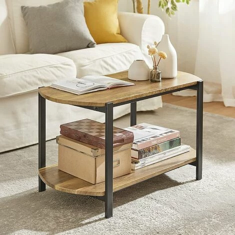 SoBuy FBT90-N Couchtisch mit 2 Ablagen im Industrie-Design Fernsehtisch Sofatisch Beistelltisch Wohnzimmertisch Kaffeetisch mit Metallgestell BHT ca.:80x46x43cm Schlussverkauf 🌟 SoBuy FBT90-N Couchtisch Mit 2 Ablagen Im Industrie-Design Fernsehtisch Sofatisch Beistelltisch Wohnzimmertisch Kaffeetisch Mit Metallgestell BHT Ca.:80x46x43cm 💯 -SOBUY SHOP 51327829 3