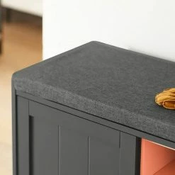 Auslauf 👍 SoBuy FSR109-HG Schuhbank Truhenbank Sitzbank Mit Stauraum Schuhregal Garderobenbank Dielenbank Bettbank Schuhtruhe Sitzkommode BHT Ca.: 80x43x36cm 🧨 -SOBUY SHOP 51327834 4