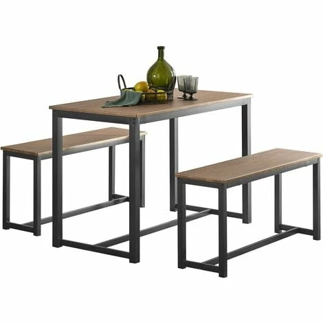 SoBuy OGT25-N 3-teilig Essgruppe Esstisch mit 2 Sitzbänke Sitzgruppe Küche Küchentisch-Set Holztisch Balkontisch Esszimmertisch Besorgen 🎉 SoBuy OGT25-N 3-teilig Essgruppe Esstisch Mit 2 Sitzbänke Sitzgruppe Küche Küchentisch-Set Holztisch Balkontisch Esszimmertisch 😀 -SOBUY SHOP 51434080 1