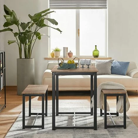 SoBuy OGT25-N 3-teilig Essgruppe Esstisch mit 2 Sitzbänke Sitzgruppe Küche Küchentisch-Set Holztisch Balkontisch Esszimmertisch Besorgen 🎉 SoBuy OGT25-N 3-teilig Essgruppe Esstisch Mit 2 Sitzbänke Sitzgruppe Küche Küchentisch-Set Holztisch Balkontisch Esszimmertisch 😀 -SOBUY SHOP 51434080 3