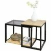 Angebote ⌛ SoBuy FBT35-SCH 2er Set Couchtisch Satztische Beistelltisch Sofatisch Kaffeetisch 👏 -SOBUY SHOP 5171682 1