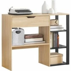 Bestes Angebot 💯 SoBuy FSB53-N Konsolentisch Flurtisch Dekotisch Sideboard Schmaler Beistelltisch Sofatisch Dekotisch Natur/Schwarz BHT Ca: 102x81x36cm ⌛