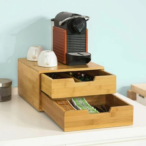 SoBuy FRG82-N Kaffeekapsel Box Kapselspender Aufbewahrungsbox Schubladenbox Schreibtischorganizer BHT: 30x18x31cm Bestpreis 😀 SoBuy FRG82-N Kaffeekapsel Box Kapselspender Aufbewahrungsbox Schubladenbox Schreibtischorganizer BHT: 30x18x31cm 💯 -SOBUY SHOP 5479229 2
