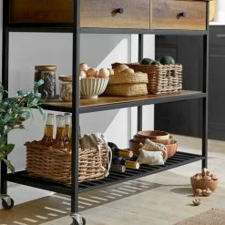 Bestes Angebot 🤩 SoBuy FKW112-PF Küchenwagen Servierwagen Küchenregal Mit 4 Rollen Kücheninsel Flurschrank Sideboard Beistelltisch Mit 2 Schubladen Und 2 Ablagen Rollwagen Industrie-Design BHT Ca.: 100x93x45cm 😉 5 Bestes Angebot 🤩 SoBuy FKW112-PF Küchenwagen Servierwagen Küchenregal Mit 4 Rollen Kücheninsel Flurschrank Sideboard Beistelltisch Mit 2 Schubladen Und 2 Ablagen Rollwagen Industrie-Design BHT Ca.: 100x93x45cm 😉 -SOBUY SHOP 54992597 4