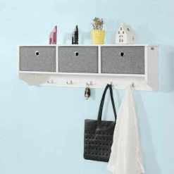 Bestes Angebot 🧨 SoBuy Wandgarderobe-Set Flurset Flurmöbel Schuhbank Mit Sitzfläche Flurgarderobe FSR84-W+FRG282-W 🧨 5 Bestes Angebot 🧨 SoBuy Wandgarderobe-Set Flurset Flurmöbel Schuhbank Mit Sitzfläche Flurgarderobe FSR84-W+FRG282-W 🧨 -SOBUY SHOP 58525153 4