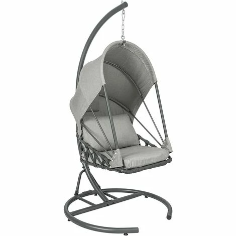 SoBuy OGS57-HG Schwebeliege Relaxliege Schwingliege Schaukelliege Hängesessel Hängekorb Indoor & Outdoor Sonnenliege Nestschaukel Grau Belastbarkeit 120kg BHT ca: 95x187x95cm Bestpreis 🎉 SoBuy OGS57-HG Schwebeliege Relaxliege Schwingliege Schaukelliege Hängesessel Hängekorb Indoor & Outdoor Sonnenliege Nestschaukel Grau Belastbarkeit 120kg BHT Ca: 95x187x95cm 🌟 -SOBUY SHOP 59466399 1