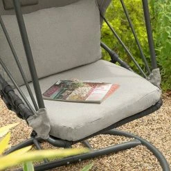 Bestpreis 🎉 SoBuy OGS57-HG Schwebeliege Relaxliege Schwingliege Schaukelliege Hängesessel Hängekorb Indoor & Outdoor Sonnenliege Nestschaukel Grau Belastbarkeit 120kg BHT Ca: 95x187x95cm 🌟 4 Bestpreis 🎉 SoBuy OGS57-HG Schwebeliege Relaxliege Schwingliege Schaukelliege Hängesessel Hängekorb Indoor & Outdoor Sonnenliege Nestschaukel Grau Belastbarkeit 120kg BHT Ca: 95x187x95cm 🌟 -SOBUY SHOP 59466399 4