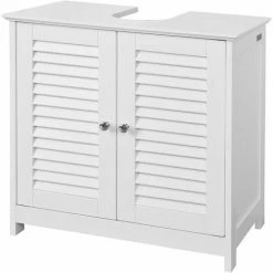 Coupon ⭐ SoBuy FRG237-W Waschbeckenunterschrank Badschrank Unterschrank In Weiß BHT Ca: 60x58x34cm ❤️