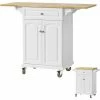Großhandel 👍 SoBuy FKW36-WN Servierwagen Küchenwagen Küchenregal Küchenschrank Rollwagen Mit Klappbare/erweiterbarer Arbeitsfläche 😀 -SOBUY SHOP 6920197 1