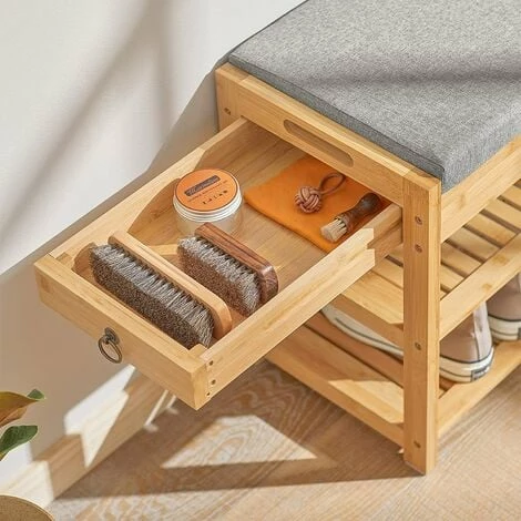 SoBuy FSR49-N Schuhbank mit Sitzkissen und Schublade Sitzbank Garderobenbank Schuhregal Bambus BHT ca.: 55x46x30cm Beste Bewertungen von ⌛ SoBuy FSR49-N Schuhbank Mit Sitzkissen Und Schublade Sitzbank Garderobenbank Schuhregal Bambus BHT Ca.: 55x46x30cm 😀 -SOBUY SHOP 6920226 3