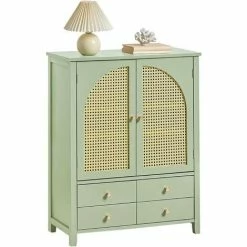 SOBUY SHOP 14 Billig ⭐ SoBuy FSB72-GR Schuhschrank Küchenschrank Sideboard Mit Gitteroptik-Türen Schrank Buffet Aufbewahrungsschrank Kommode BHT Ca.: 70x90x34cm 🔥