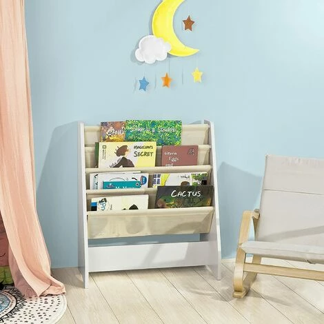 SoBuy FRG225-W Kinder-Bücherregal Hängefächerregal Zeitungsständer mit 4 Ablagefächern Büchergestell BHT ca: 62x71x29cm Rabatt 🎁 SoBuy FRG225-W Kinder-Bücherregal Hängefächerregal Zeitungsständer Mit 4 Ablagefächern Büchergestell BHT Ca: 62x71x29cm 🤩 -SOBUY SHOP 7490858 3