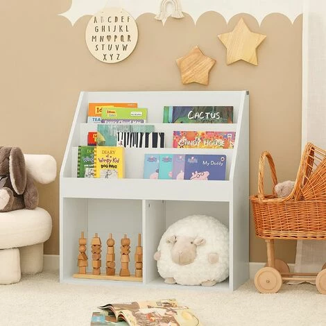 SoBuy KMB01-W Kinderregal mit 3 Ablagefächern und 2 offenen Fächern Zeitungsständer Aufbewahrungsregal Bücherregal für Kinder weiß BHT ca.: 73x80x30cm Budget 🌟 SoBuy KMB01-W Kinderregal Mit 3 Ablagefächern Und 2 Offenen Fächern Zeitungsständer Aufbewahrungsregal Bücherregal Für Kinder Weiß BHT Ca.: 73x80x30cm ❤️ -SOBUY SHOP 7971282 2