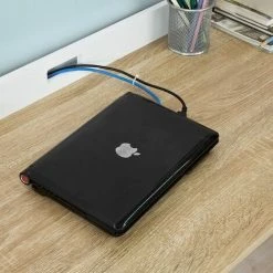 Beste Bewertungen von ✔️ SoBuy FWT41-WN Schreibtisch Tisch Computertisch Bürotisch Weiß/natur BHT Ca.: 125x80x51cm 💯 -SOBUY SHOP 8489313 4